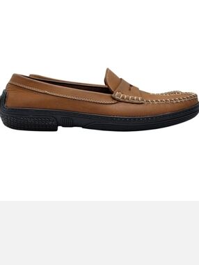 Italian Leather Dooney & Bourke Penny Loafers Mens 8.5 Brown Made in Italy